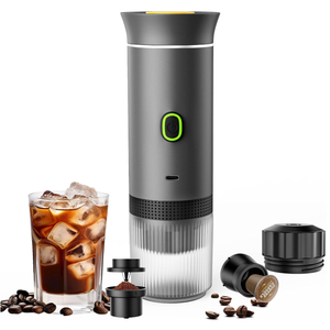 เครื่องชงกาแฟเอสเพรสโซแบบพกพา รุ่นใหม่ ใช้แบตเตอรี่ กดด้วยมือ พร้อมระบบทำความร้อนในตัว ใช้งานได้ทั้งร้อนและเย็น - Product Image 1