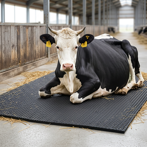 Tapis de sol en caoutchouc durable pour étable à vaches, ferme laitière, sol anti-fatigue pour bétail, tapis de sol robuste pour grange - Product Image 6