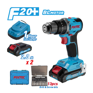FIXTEC Herramientas Eléctricas, Taladro Inalámbrico <span class=keywords><strong>de</strong></span> <span class=keywords><strong>20V</strong></span> con Motor sin Escobillas, Atornillador <span class=keywords><strong>de</strong></span> <span class=keywords><strong>Impacto</strong></span> <span class=keywords><strong>Recargable</strong></span> <span class=keywords><strong>de</strong></span> Litio <span class=keywords><strong>de</strong></span> 50 N.m con Portabrocas sin Llave, OEM - Product Image 2