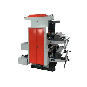 2 colour digital flexo plastic bag label offset pouch printing machine for plastic pouch