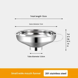 <span class=keywords><strong>Entonnoir</strong></span> à large bouche en acier inoxydable 304 épaissi <span class=keywords><strong>grand</strong></span> <span class=keywords><strong>diamètre</strong></span> <span class=keywords><strong>entonnoir</strong></span> de cuisine pour bouteille domestique - Product Image 6