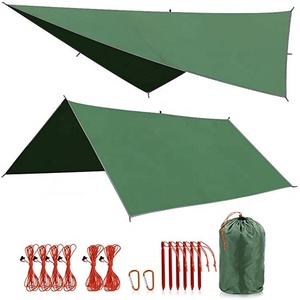 Tùy Chỉnh Không Thấm Nước Nylon Cắm Trại Võng Mưa Fly Lều Tarp/Bãi Biển <span class=keywords><strong>Sun</strong></span> <span class=keywords><strong>Shade</strong></span> Nơi Trú Ẩn - Product Image 2