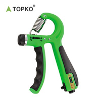 Renforceur de poignets réglable TOPKO avec compteur LCD 10-40 kg, exerciceur de doigts antidérapant, entraîneur d'avant-bras, logo personnalisé
