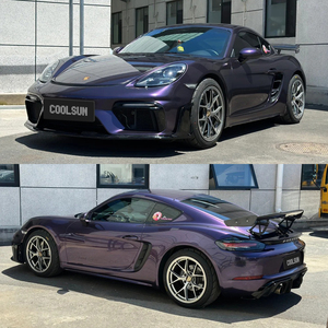 Vinilo COOLSUN para personalización de vehículos, color morado <span class=keywords><strong>Galaxy</strong></span> Flashes, película protectora antiarañazos y sin burbujas, efecto de cambio de color. ¡Oferta! - Product Image 4