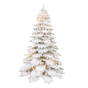 Arbre de Noël artificiel moderne avec lumières préinstallées, flocons de neige artificiels blancs, vente en gros personnalisée - Product Image 2