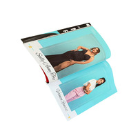 Livret de magazines de mode imprimé personnalisé Timbre d'or et impression UV Produit d'impression distingué d'excellence en papier et carton