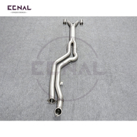 Tuyau intermédiaire Ecnal Valvetronic GT4 à longueur égale pour BMW G87 G80 G82 M2 M3 M4, tuyau d'échappement intermédiaire en acier inoxydable de performance de 3 à 4 pouces