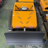 Mini tondeuse à gazon robotisée sans fil avec télécommande, portée de 500 m, qualité professionnelle, moteur à essence 250 cc, châssis en acier