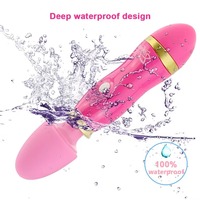 12-Modus Handmassagegerät AV-Stab Klitoris-Stimulator Wiederaufladbarer Silikon Mini-Dildo Vibrator für Frauen