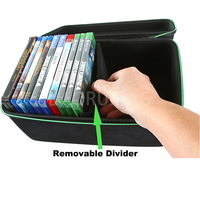 Boîtier de rangement pour jeux vidéo, boîte Eva, personnalisé, 1 pc, pour DVD, organisateur, jusqu'à Xbox, PS3, PS4