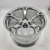 Jantes monobloc forgées 6061-T6 argent brossé 5 branches concaves 18-22 pouces personnalisées 5x112 5x114.3 5x120 pour voitures de sport de luxe