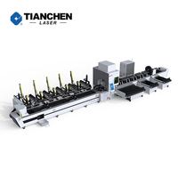 Machine de découpe laser à fibre 3 axes 360 mm 12 kW à chargement complet, refroidie par eau, pour tubes et acier inoxydable