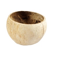 Ovale, handgemaakte kaarsenhouder/schaal van kokosnoot hout voor thuisdecoratie en bruiloften
