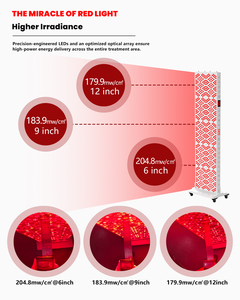 <span class=keywords><strong>Appareil</strong></span> de luminothérapie rouge professionnelle 1200W pour le corps entier, 7 longueurs d'onde 630-1060nm, panneau LED pulsé avec minuterie et gradation, pour cliniques et bien-être - Product Image 3