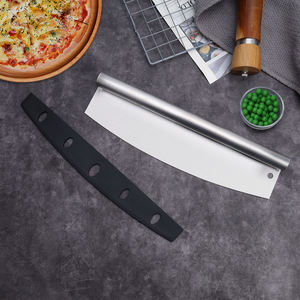 Coltello per <span class=keywords><strong>Pizza</strong></span> in Acciaio Inox con Lama Affilata 14 Pollici Utensile per <span class=keywords><strong>Pizza</strong></span> con Copertura Protettiva in PP per Cottura - Product Image 6