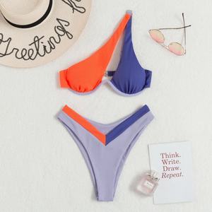 Servicio OEM Personalizado, Bikini Sexy de Una Pieza con Tiras, Estampado de Puntos, Traje de Baño para Chicas - Product Image 5