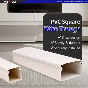 Di alta qualità con supporto adesivo cavo traforato condotti flessibili facile installazione 16x16 25x25 40x20 100x50 cavo in Pvc Trunking - Product Image 5