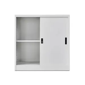 Office customized 2 door 1 layer vertical metal file cabinets Document cupboard Metal Filing Cabinet with Shelves