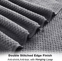 Ensemble de serviettes de bain design Casa Copenhagen, 6 pièces, 100% coton, gris pin, 300-499 GSM (2 serviettes de bain, 2 serviettes de toilette, 2