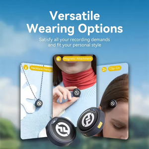 ไมโครโฟนไร้สายแบบหนีบเสื้อ ชุดไมค์พกพาตัดเสียงรบกวน สำหรับ iPhone กล้อง Android บันทึกเสียง - Product Image 6