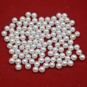 3-3.5ミリメートルSeawater AKoyaラウンド形状真珠ルース真珠卸売天然真珠作るためのジュエリー