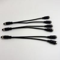 Konektor GX12 GX16 Plug 1 ke 2 Arah Y Splitter 4Pin Paralel Konektor Penerbangan Male dan Female Kabel Ekstensi Sensor Solar PV CCTV
