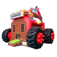 Structure gonflable commerciale Monster Truck, tente de jeu gonflable, château gonflable en forme de voiture, jouets de fête gonflables pour la location