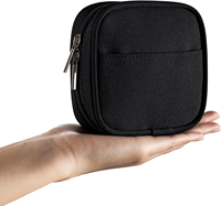 Petite sacoche de voyage pour câbles de chargeur, batterie externe, accessoires électroniques, étui de rangement portable, sac de transport