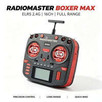 Radiomaster Boxer MAX Original en Plastique 2.4GHz ELRS Radio AG01 Manettes CNC Boutons Pliables Poignées en Cuir pour Avion FPV/RC