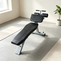 Banco de Entrenamiento Abdominal de Acero Ajustable en Múltiples Ángulos, Estación de Ejercicio Multifuncional para el Hogar, Resistente, con Inclinación/Declinación