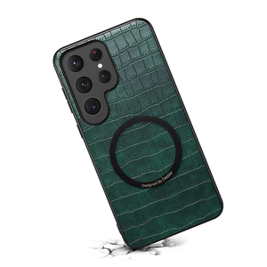 Denior Ultra-slim Lightweight Minimalist Profile Build Premium Faux Croc Skin Magnetic Shell for <strong>Samsung</strong> S26 S25 S24 S23 Series - Product Image 6