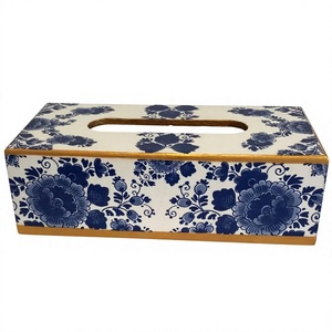 AZ ENTERPRISES Meena – Distributeur de mouchoirs en MDF imprimé, durable, écologique et décoratif en bois pour la maison, le bureau et l'hôtel - Product Image 1