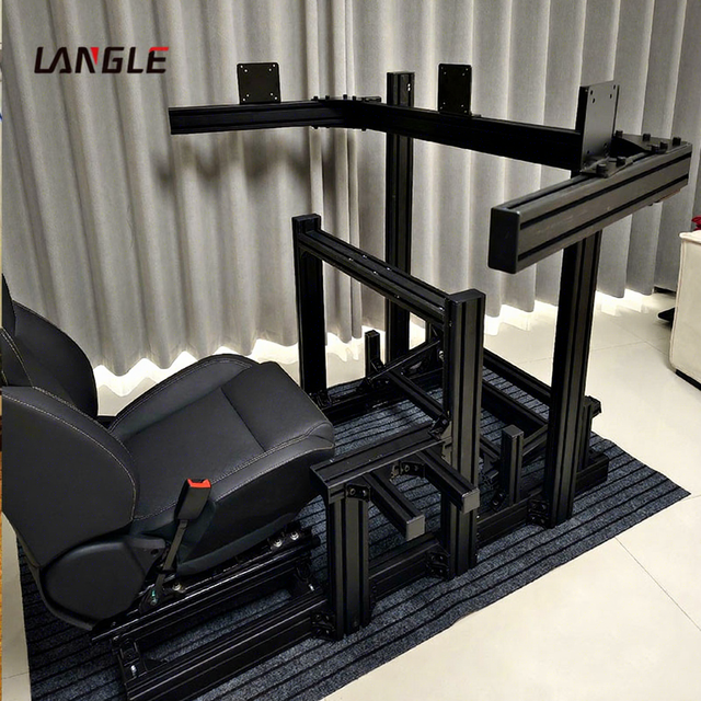 Aluminum Frame Flight Racing Simulator Sim Rig Car Gaming Motion Playseat Racing Simulator Set Driving Simulator Cockpit