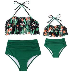 OUTPACE Women's Best Competition Swim Suit with Pleated Print Wholesale Bathing Suits Push-up Bra Leopard Pattern - Product Image 4