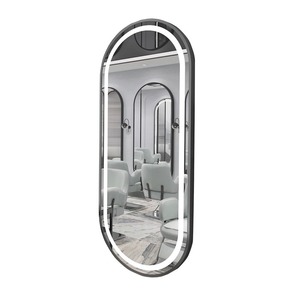 Miroir de salon de coiffure avec éclairage LED, style européen simple, mural, pour la coupe de cheveux - Product Image 1