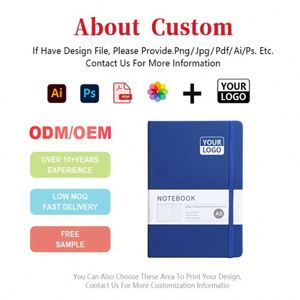 Custom Logo Business <b>A5</b> Personalized <b>Notepad</b> Customizable Pu Leather Notebook Cover Branded Company Office Meeting Notebooks - Product Image 2