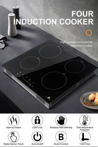 Indicateur de cuisine professionnel Plaques de cuisson à induction invisibles 60cm Plaque de cuisson électrique à induction à 4 brûleurs séparément - Product Image 3