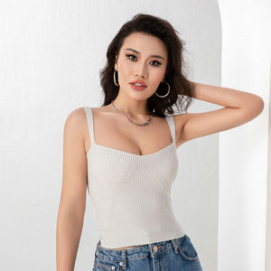 Western hauts femmes pour simple gilet logo personnalisé tendance femmes vêtements 2024 débardeur femmes sexy couleur unie - Product Image 1