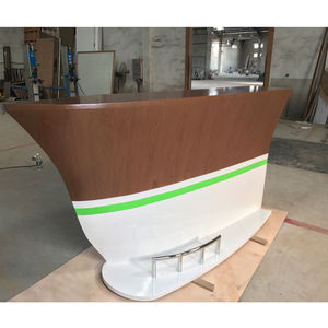 أعلى تصميم منزلي مستعمل خشب الجوز منصة مشروبات على شكل قارب طاولة بار كرسي مع دلو للثلج - Product Image 5