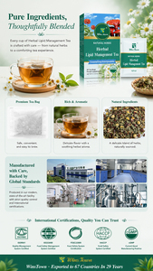 Winstown Herbal Lipid Management <b>Tea</b> 20 <b>Tea</b> Bags Natural Herbs Blend refreshing taste for Daily Wellness <b>tea</b> - Product Image 6