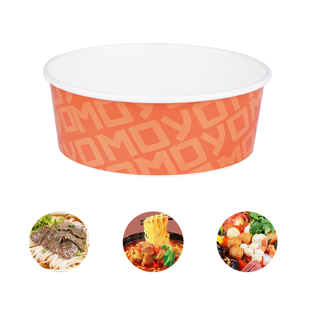 Eco Friendly Induction Bowl for Instant Ramen Cooker 1300ml Custom Induction Heating Paper Bowl for Noodle Soup Oden Rice