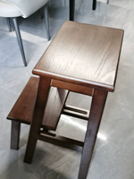 Chaise de bar en bois massif, tabouret en bois pour la maison, pouf, repose-pieds pour le salon, chaise d'escalier
