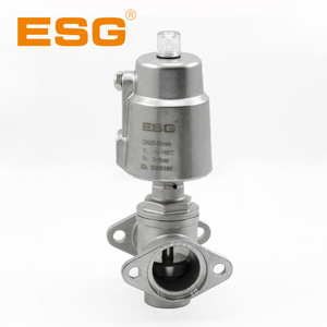 Vanne pneumatique intégrée en acier inoxydable ESG DN20 110 à deux voies de type boule pour le nettoyage CIP des usines de teinture, d'impression et de bière - Product Image 5