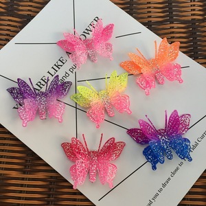 BELLEWORLD-accesorios para el cabello de estilo coreano para niños, accesorios para el cabello de simulación tridimensional con purpurina, mariposa, clip para el pelo de bebé, lazos para el pelo - Product Image 5