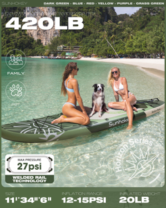 OEM/ODM กระดานยืนพายแบบเป่าลม ขนาด 11'*34''*6'' สำหรับเล่นเซิร์ฟในน้ำ รุ่น SH06 คุณภาพสูง - Product Image 4