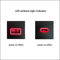 NOUVEAU Chargeur USB de voiture LED rouge PD Quick Charge Phone Charging Adapter Outlet Button pour VW Golf 6 MK6 Jetta 5 Scirocco 2006 - 2012