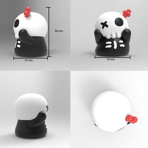 Nouvelle Lampe de Nuit Créative Halloween Peinture Célèbre 'Scream' en Silicone, Lampe de Bureau à Tapoter, Ornements Décoratifs, Réglable sur Trois Niveaux - Product Image 5