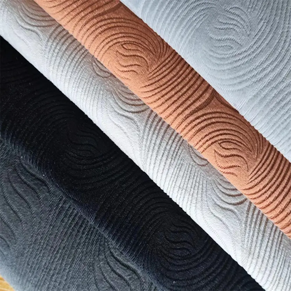 PRODUITS EN POLYESTER 100% TISSU BURNOUT POUR ACCESSOIRES DE SIÈGE DE VOITURE TENDANCE