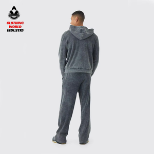 Pantalon de jogging ample vintage en coton imprimé personnalisé, coupe droite, style sport, effet vieilli, double taille, pour homme - Product Image 6