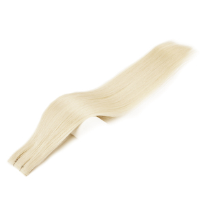 K.SWIGS Extensions de cheveux naturels vierges à 100 %, cuticules alignées, ultra-fines, douces, légères, sûres, réutilisables, longueur et couleur personnalisables, trame en soie avec colle - Product Image 4